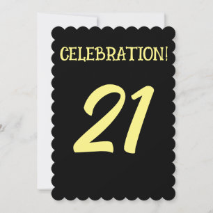 21. BIRTHDAY ALTER 21 PARTY CUSTOM Einladungen