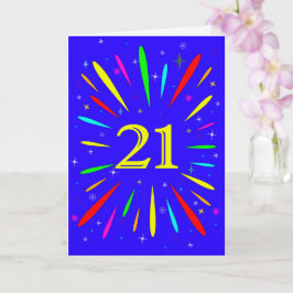 21. Birthday Explosion Card Karte