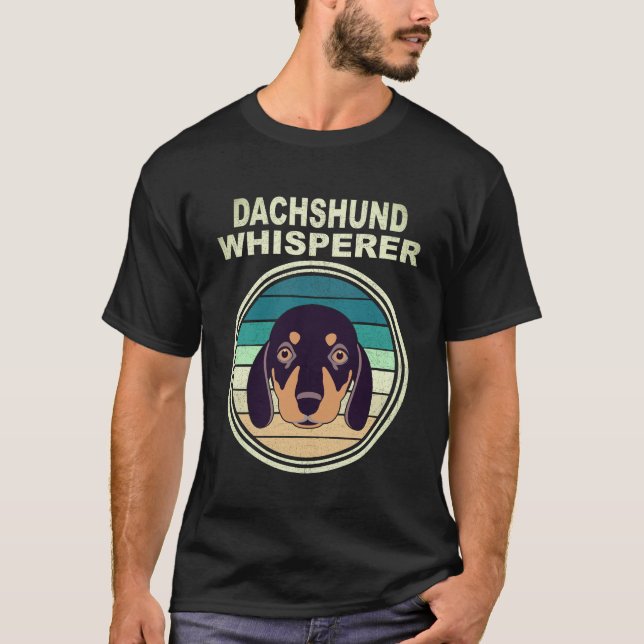 21 Dackelflüsterer Vintage T-Shirt (Vorderseite)