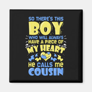 21 - Down Syndrome Awareness Cousin Magnet