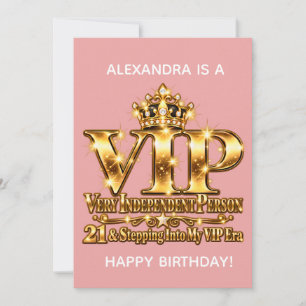 21 & Eintritt in meine VIP-Ära Einladung