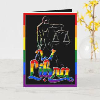 🌈 21 & Fabulous Gay Libra Geburtstagskarte 🎉 Karte