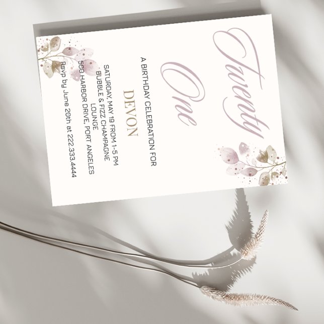 "21 & Fabulous: Geburtstagsbash" Einladung (Von Creator hochgeladen)