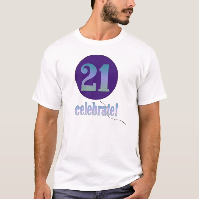 21 feiern Sie T-Shirt (Vorderseite)