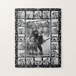 21 Foto Collage and Tile Pattern - KANN FARBE bear Puzzle
