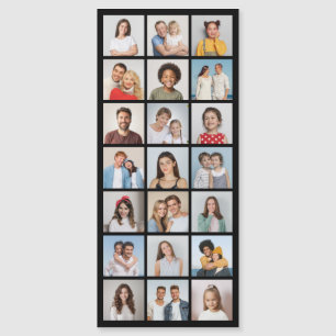 21 Fotocollage bearbeitbare Farbdünne Magnetkarte Magneteinladung