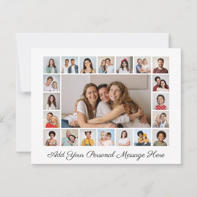 21 Fotocollage Ihre eigene Grußkarte hinzufügen (Vorderseite)