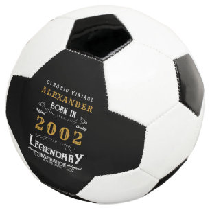 21. Geburtstag 2002 Monogram Name Legendary Fußball