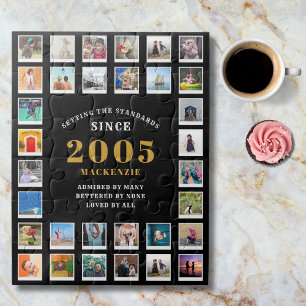 21. Geburtstag 2005 Familien-Erinnerungsfotos-Coll Puzzle