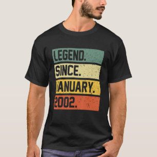 21. Geburtstag 21 Jahre alte Legende seit 20. Janu T-Shirt