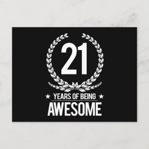 21. Geburtstag (21 Jahre Phantastisch) Postkarte