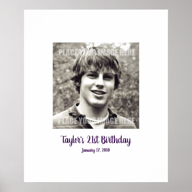 21. Geburtstag 21. Party-Board 21 Poster (Vorne)