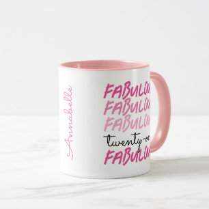 21. Geburtstag 21 und großartig mit Namensbecher Tasse