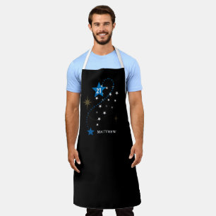 21. Geburtstag Blau und Schwarz Personalisiert Schürze