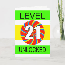 21. Geburtstag Computer Gamer Karte