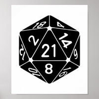 21. Geburtstag D20 Fantasy Gamer Die