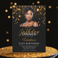 21. Geburtstag Dinner Gold Black Foto Instagram