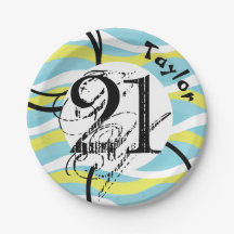 21. Geburtstag Dynamic Abstrakt Custom