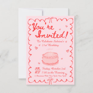 21. Geburtstag Einladung