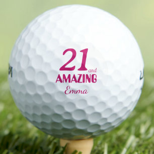 21. Geburtstag Elegant 21 und Erstaunlich Rosa Golfball