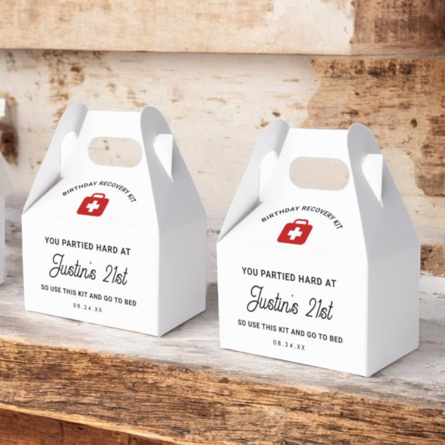21. Geburtstag Erholung Kit Hangover Kit Geschenkschachtel (Von Creator hochgeladen)