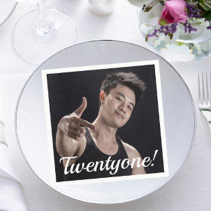 21. Geburtstag Foto 21 22 Typ Serviette