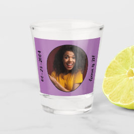 21. Geburtstag Foto Rahmen Schnapsglas