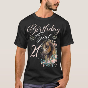 21. Geburtstag Girl Horse Lover 21 Years Old Bday T-Shirt