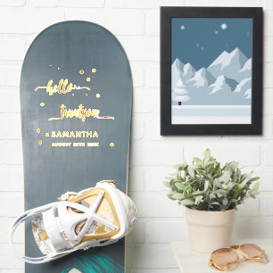 21. Geburtstag hallo 22 Gold Name Aufkleber