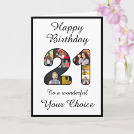 21. Geburtstag Happy 21 Vorlage für benutzerdefini
