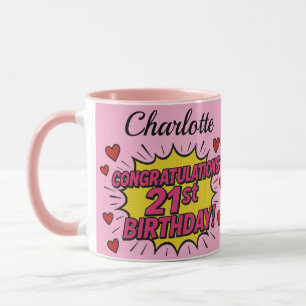 21. Geburtstag Kaffeetasse