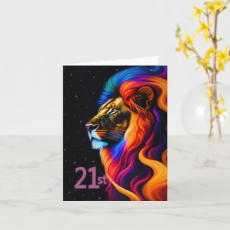 21. Geburtstag Karte