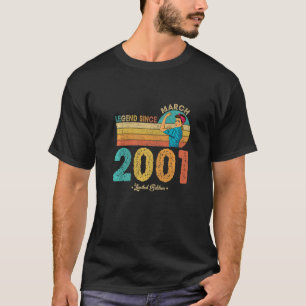 21. Geburtstag März 2001 Legende seit 2001 21 Jahr T-Shirt