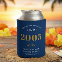 21. Geburtstag Name 2006 Blau Gold Elegant Chic