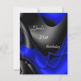 21. Geburtstag Party Abstrakt Einladung