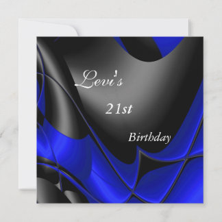 21. Geburtstag Party Abstrakt Einladung