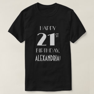 21. Geburtstag Party - Art Deco  Look Shirt