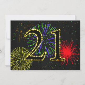 21. Geburtstag Party einladen Einladung