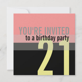 21. Geburtstag Party Einladungen