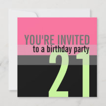 21. Geburtstag Party Einladungen