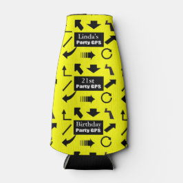 21. Geburtstag Party GPS Flaschenkühler