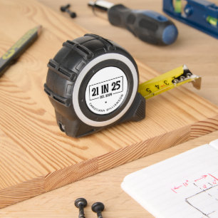 21. Geburtstag personalisiert 21. Est 2004 Maßband