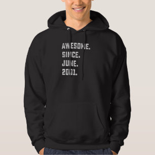 21. Geburtstag Phantastisch seit Juni 2001 21 Jahr Hoodie