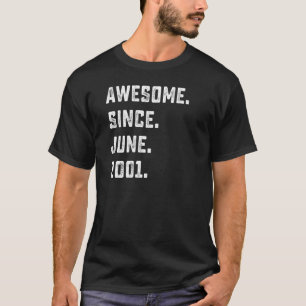 21. Geburtstag Phantastisch seit Juni 2001 21 Jahr T-Shirt