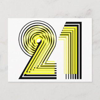 21. Geburtstag Postkarte