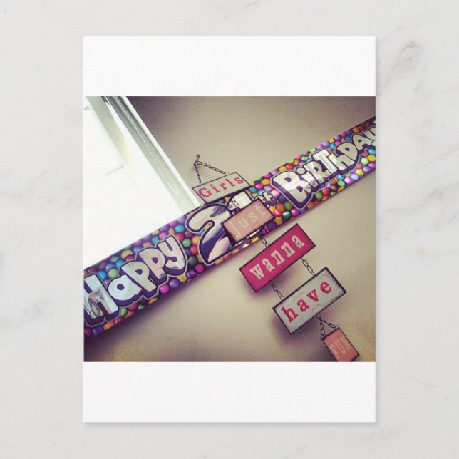 21. Geburtstag Postkarte (Vorderseite)