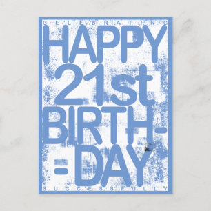 21. Geburtstag  Postkarte