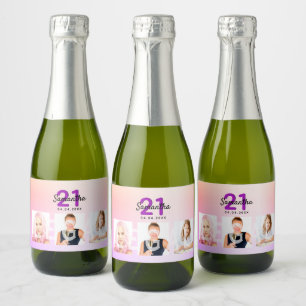 21. Geburtstag Regenbogen Foto Rose Gold gesetzlic