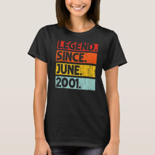 21. Geburtstag seit Juni 2001 21 Jahre alt T-Shirt