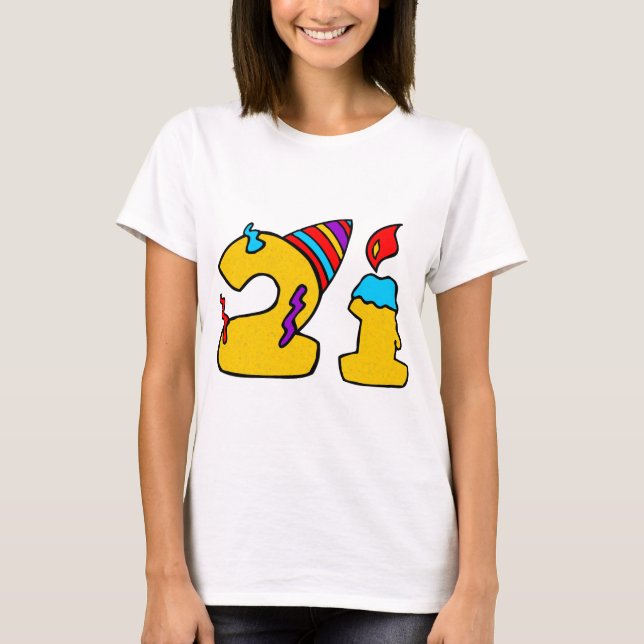 21. Geburtstag T-Shirt (Vorderseite)